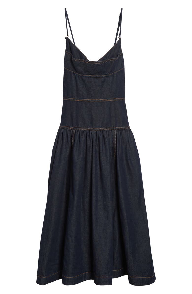 Zimmermann Denim Midi Dress, Alternate, color, Night Sky