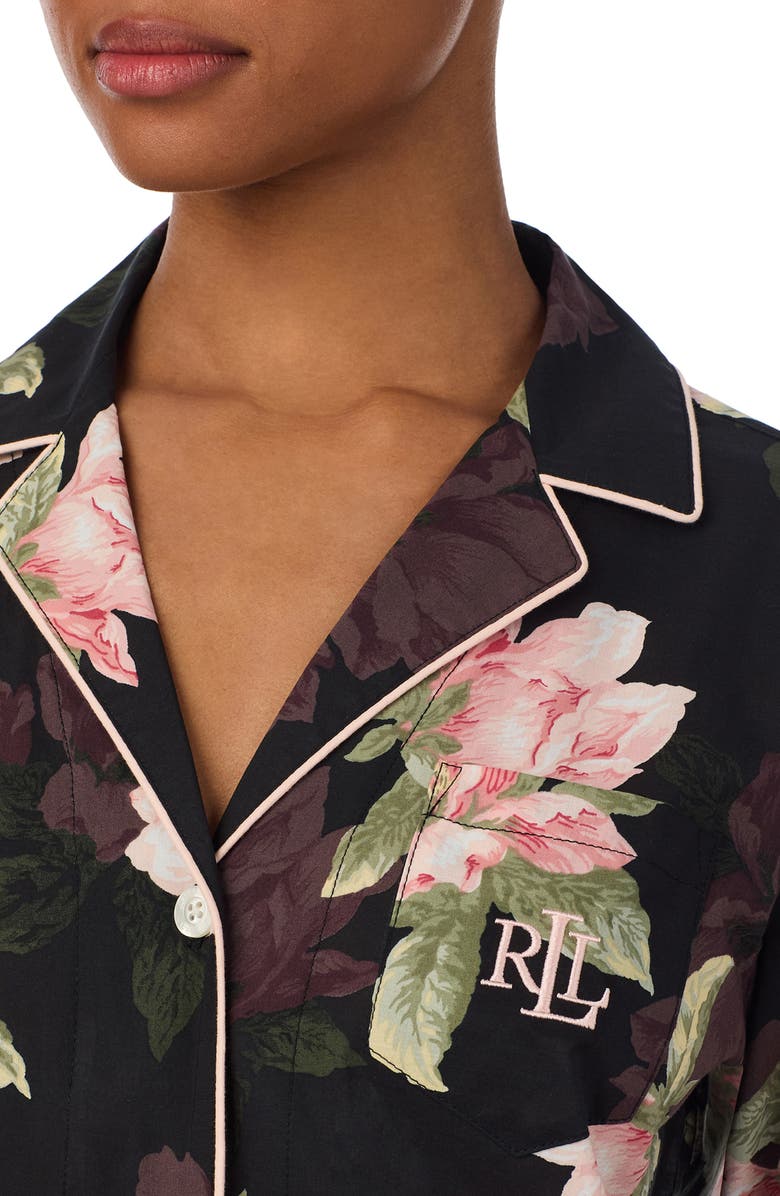 Lauren Ralph Lauren Cotton Blend Print Pajamas, Alternate, color,