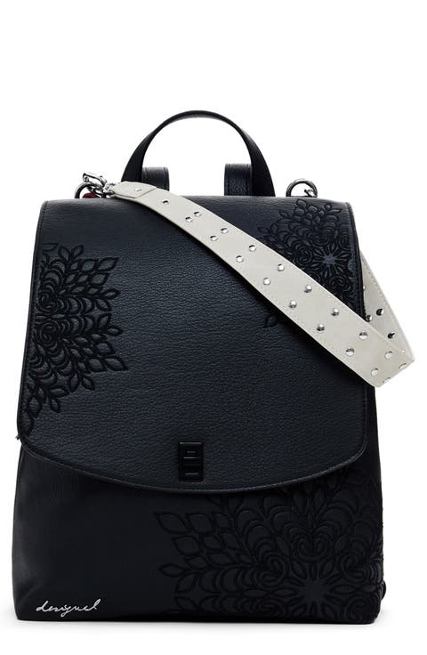 Mini Faux Leather Backpack