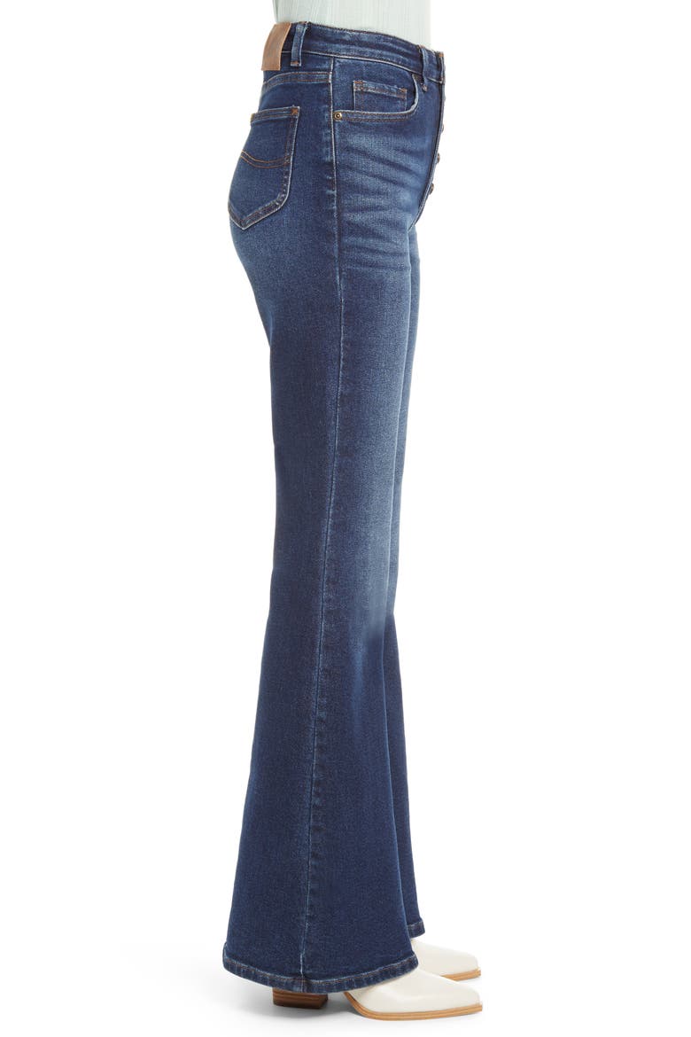 High Waist Flare Jeans, Alternate, color, VEGAS BLUE