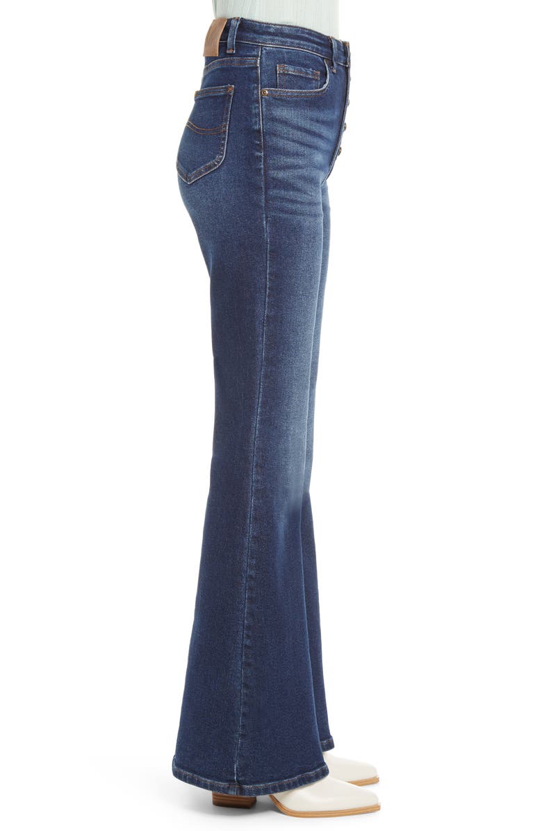 Lee High Waist Flare Jeans, Alternate, color,