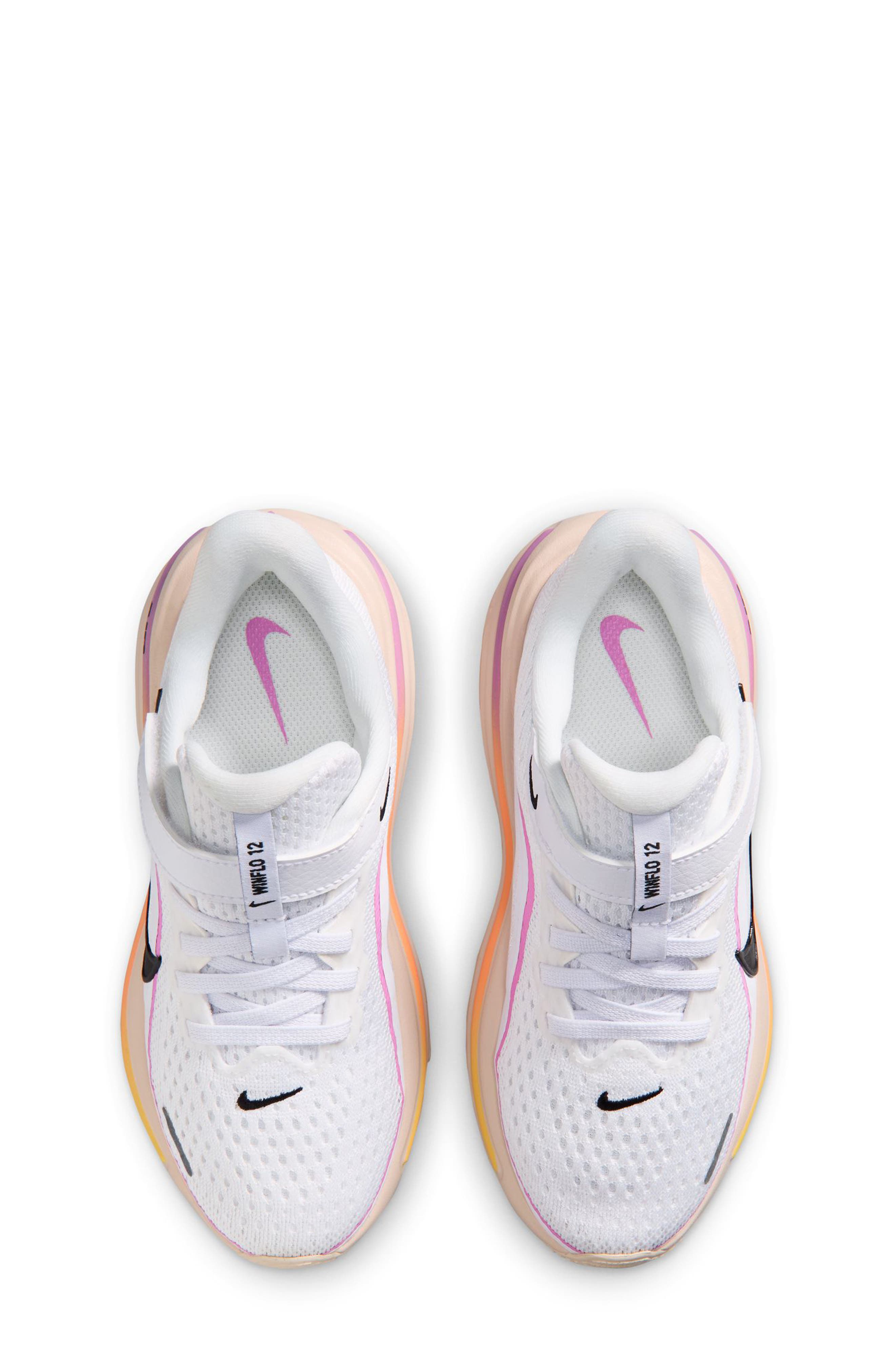Air Winflo 12 Running Shoe, Alternate, color, WHITE/ BLACK/ MAGENTA/ CHALK