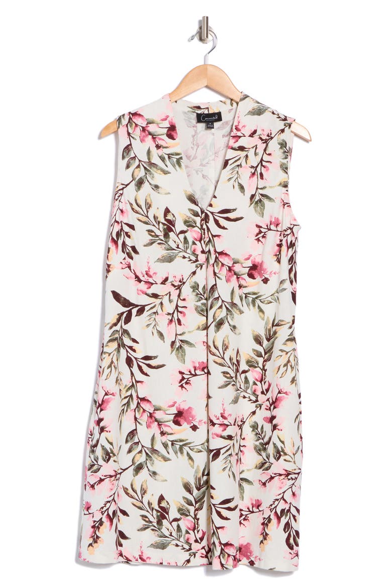 V-Neck Shift Dress, Alternate, color, DUSTY ROSE