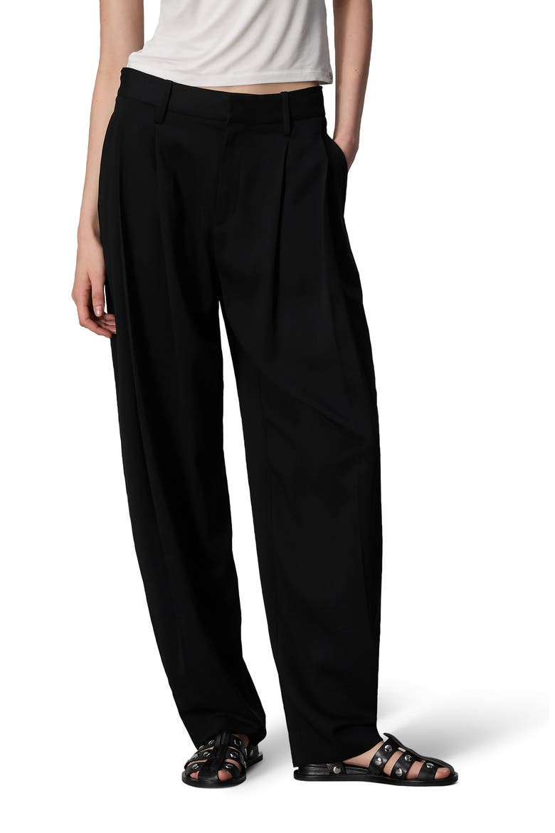 Cecily Crepe Pants, Main, color, BLACK