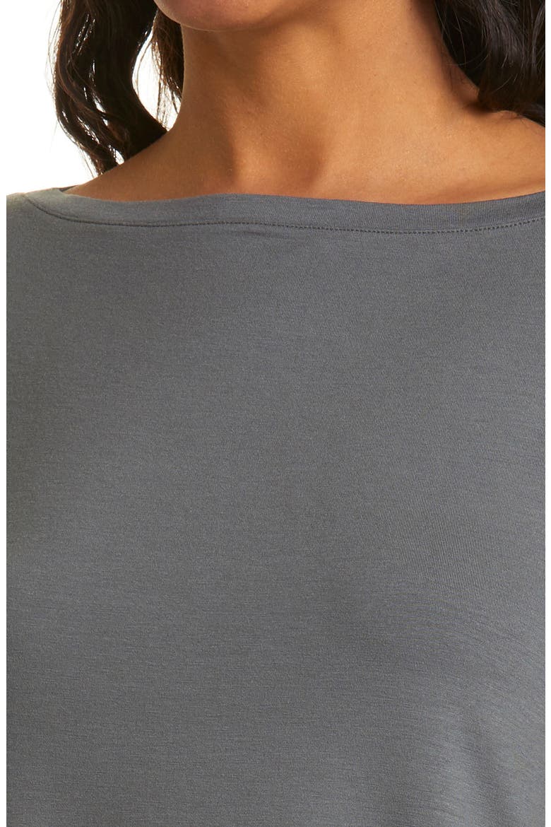 Boatneck Jersey Top, Alternate, color, SLATE