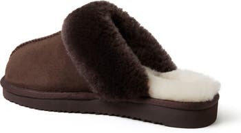 Sydney Water Resistant Genuine Shearling Scuff Slipper - Wide Width Available