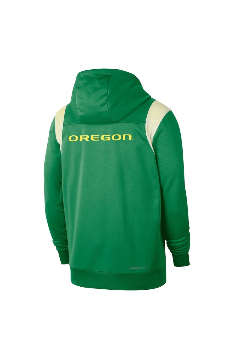 Nike Men's Nike Green Oregon Ducks 2022 Sideline Lockup Performance Full-Zip Hoodie Jacket, Alternate, color, 