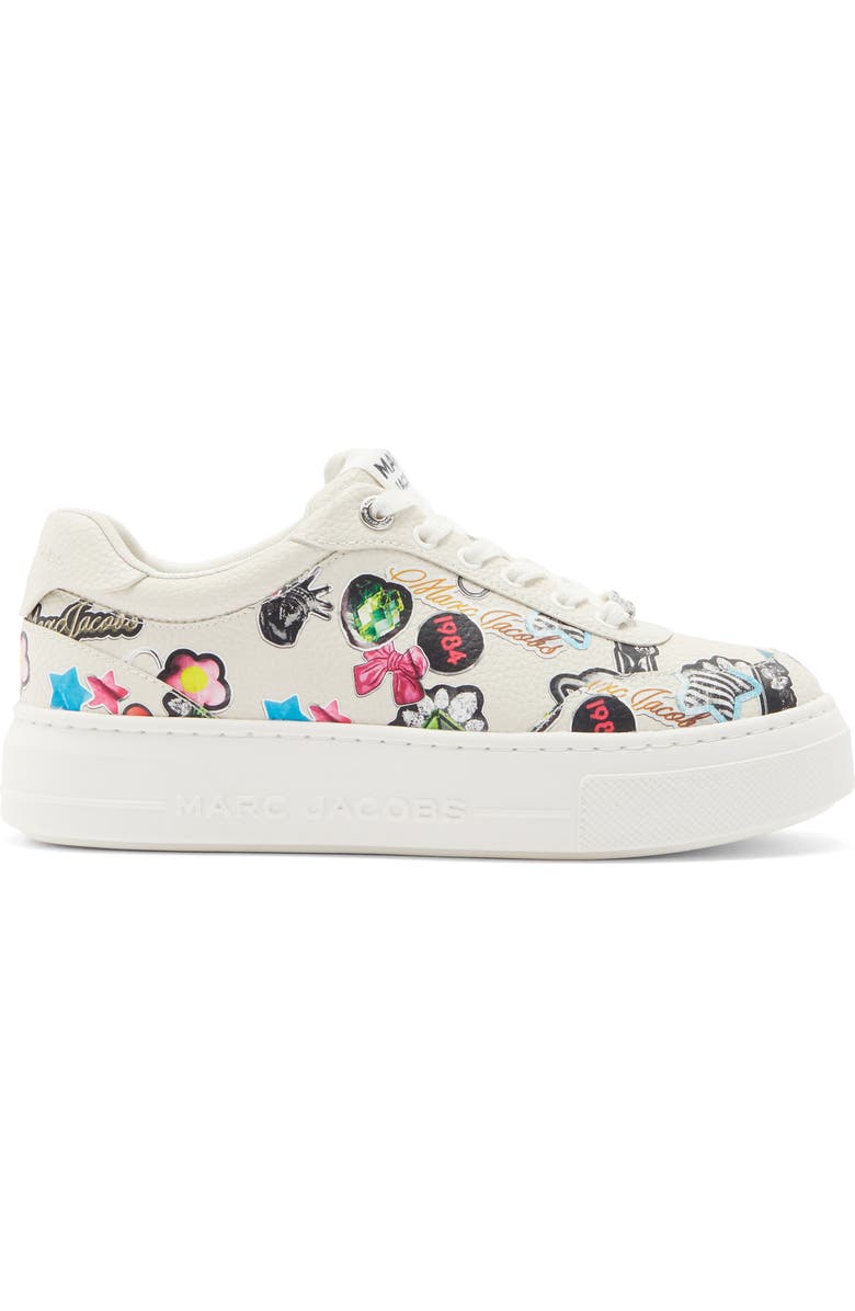 Marc Jacobs Bold Logo Platform Sneaker, Alternate, color, White Multi