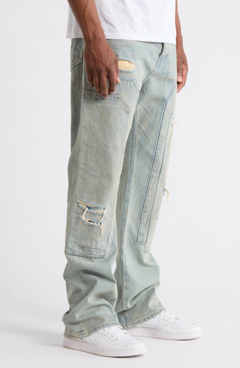 PURPLE BRAND P026 Double Carpenter Bootcut Jeans, Alternate, color, Mid Indigo