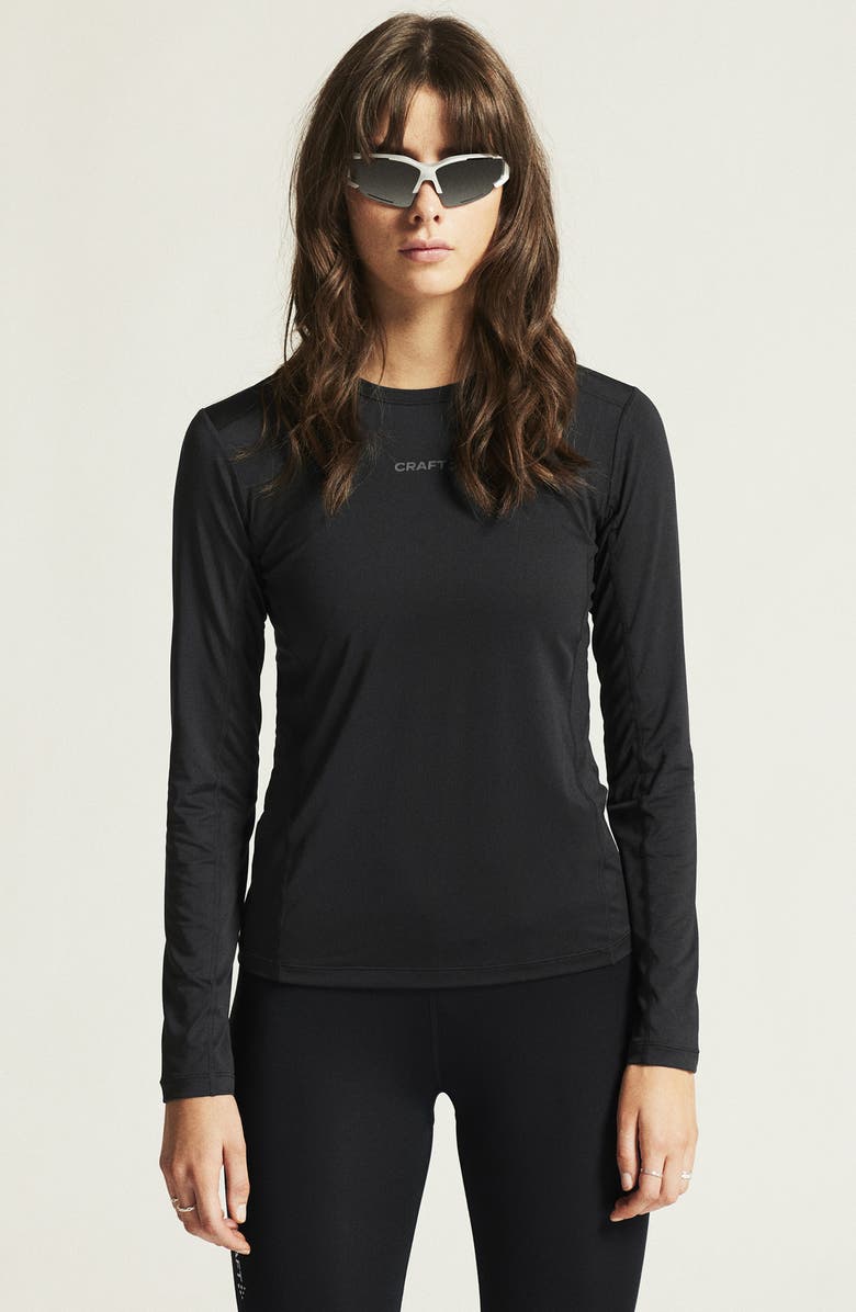 Craft Essence Perforated Jersey T-Shirt, Alternate, color, Black