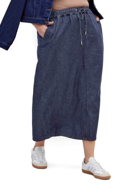 CITY CHIC CITY CHIC ALEXIS TIE WAIST DENIM SKIRT 