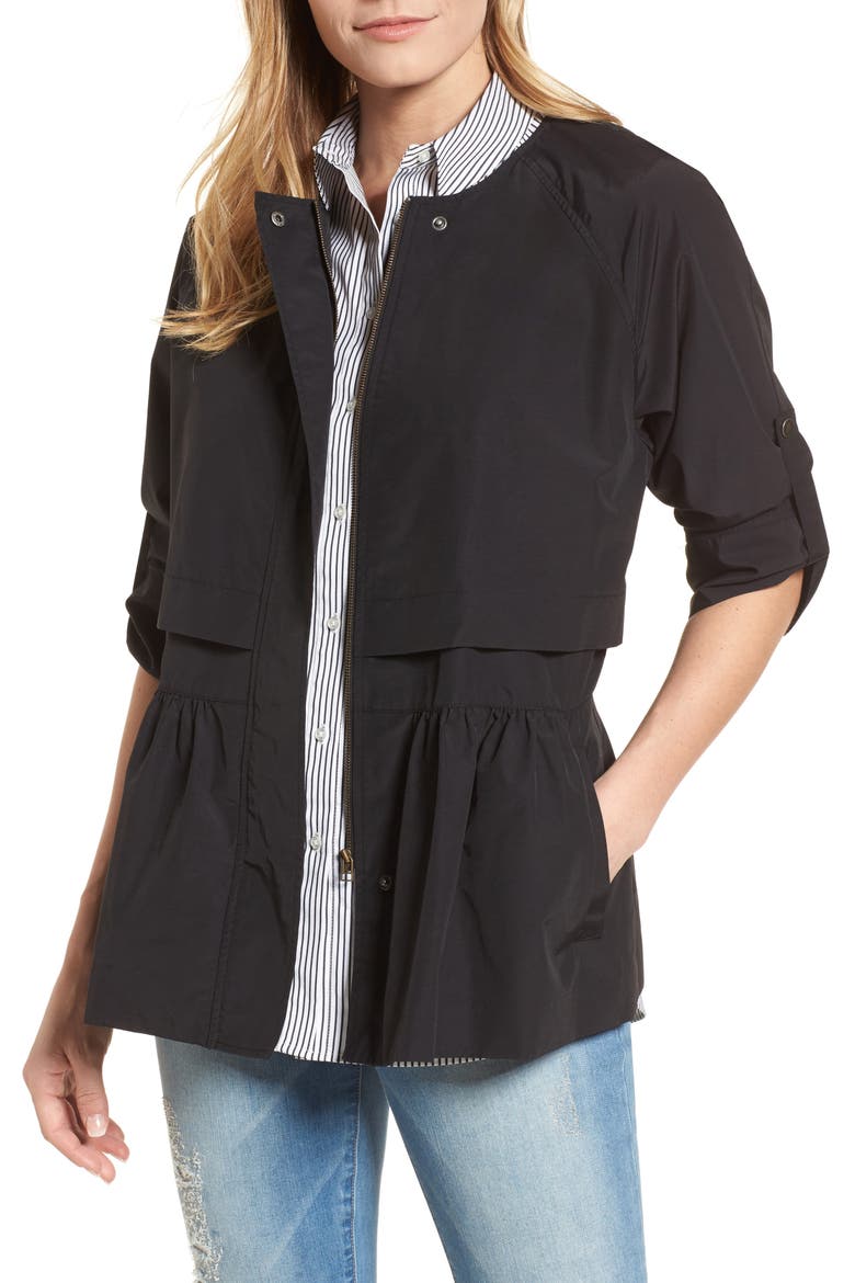 Peplum Cotton Blend Utility Jacket video