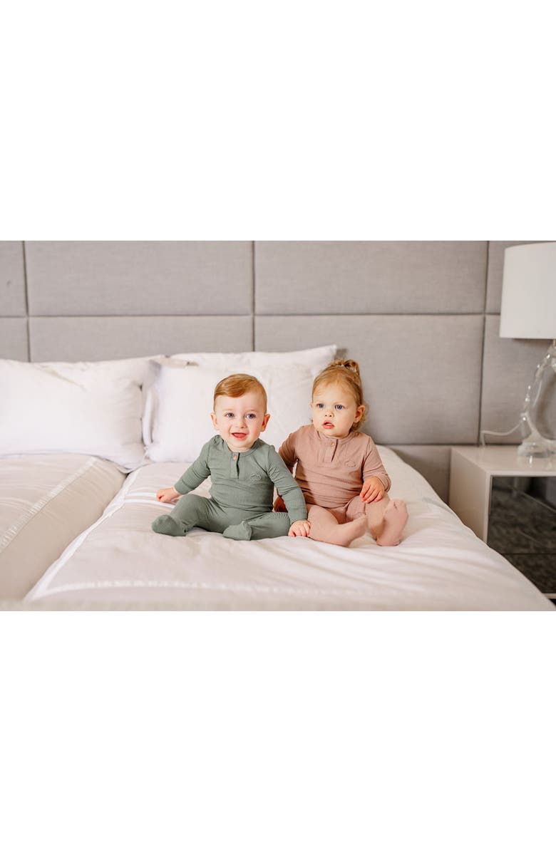 Pouf Boys Henley Footie, Alternate, color, Sage