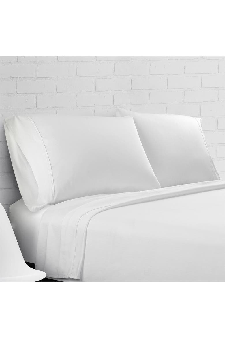 300 Thread Count Cotton Percale Pillow Case - Set of 2, Main, color, WHITE