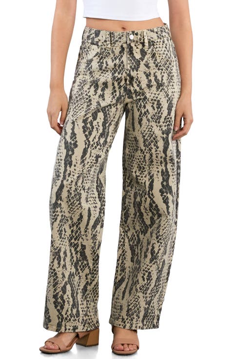 Relaxed Barrel Leg Jeans
