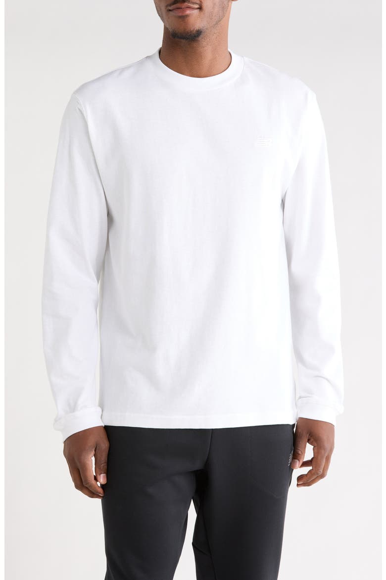 Athletics Long Sleeve T-Shirt, Main, color, WHITE