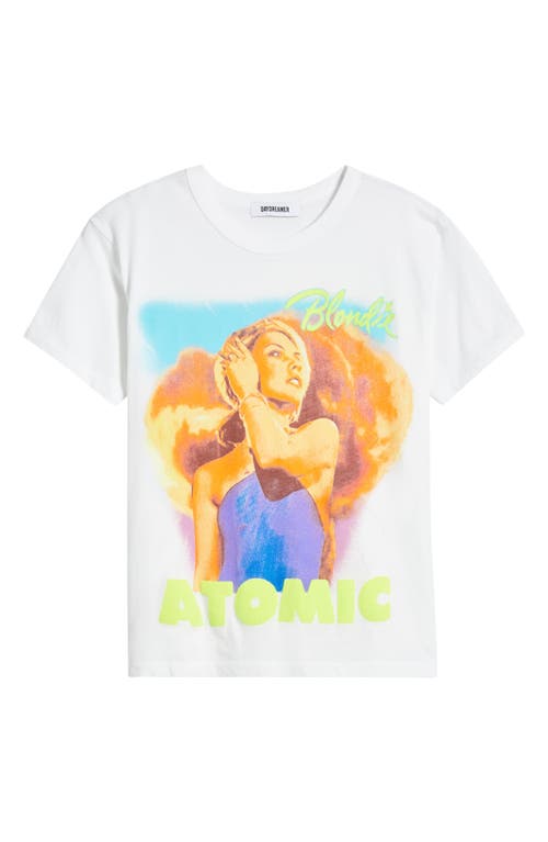 Daydreamer Blondie 'atomic' Graphic T-shirt In White