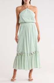 Lovestitch Smocked Halter Maxi Dress