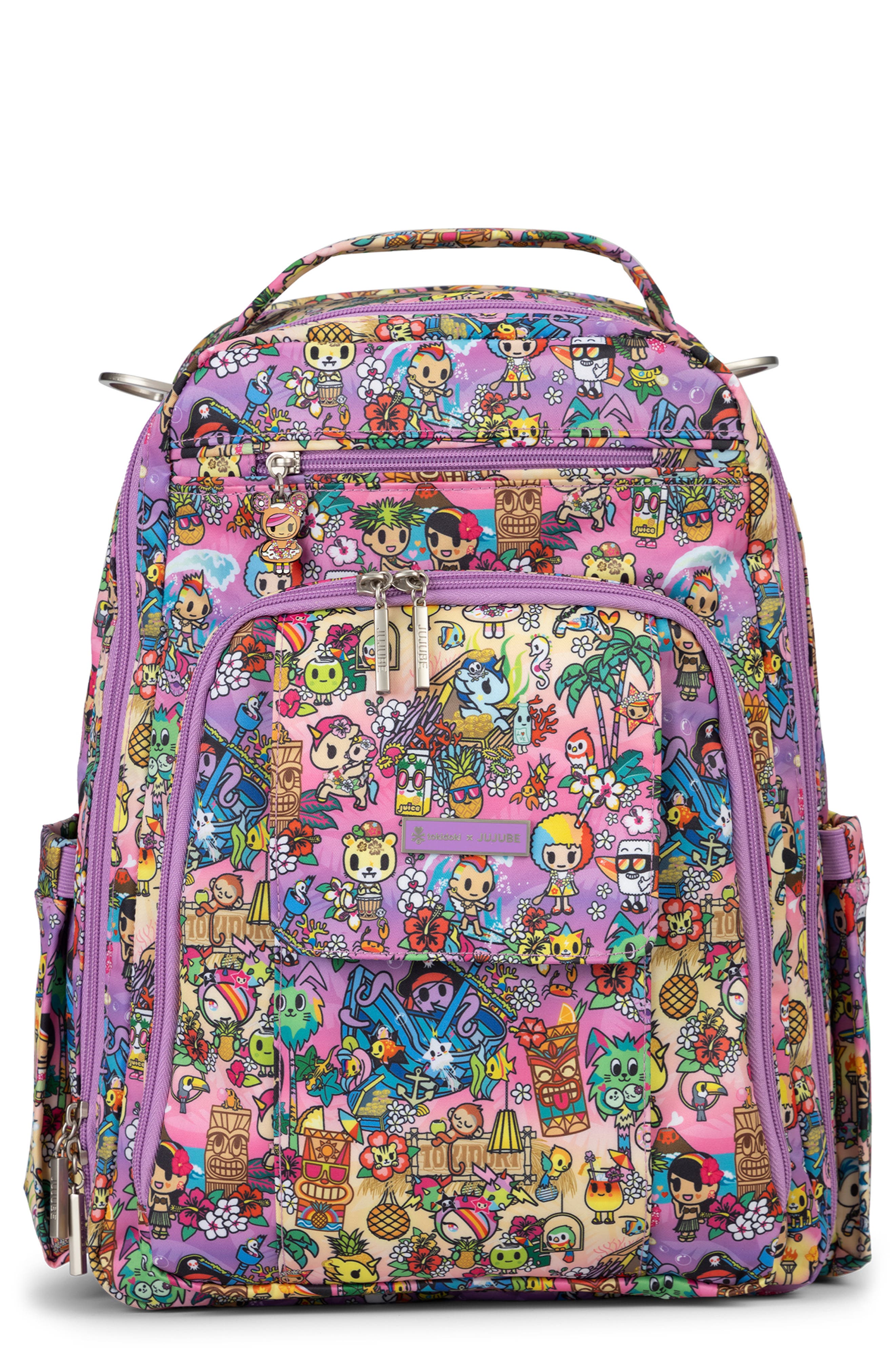 JuJuBe Be Right Back Diaper Bag, Main, color, Toki Tiki