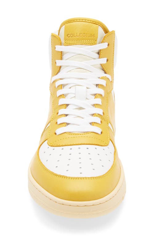 Collegium Pillar Destroyer High Top Sneaker In Yellow