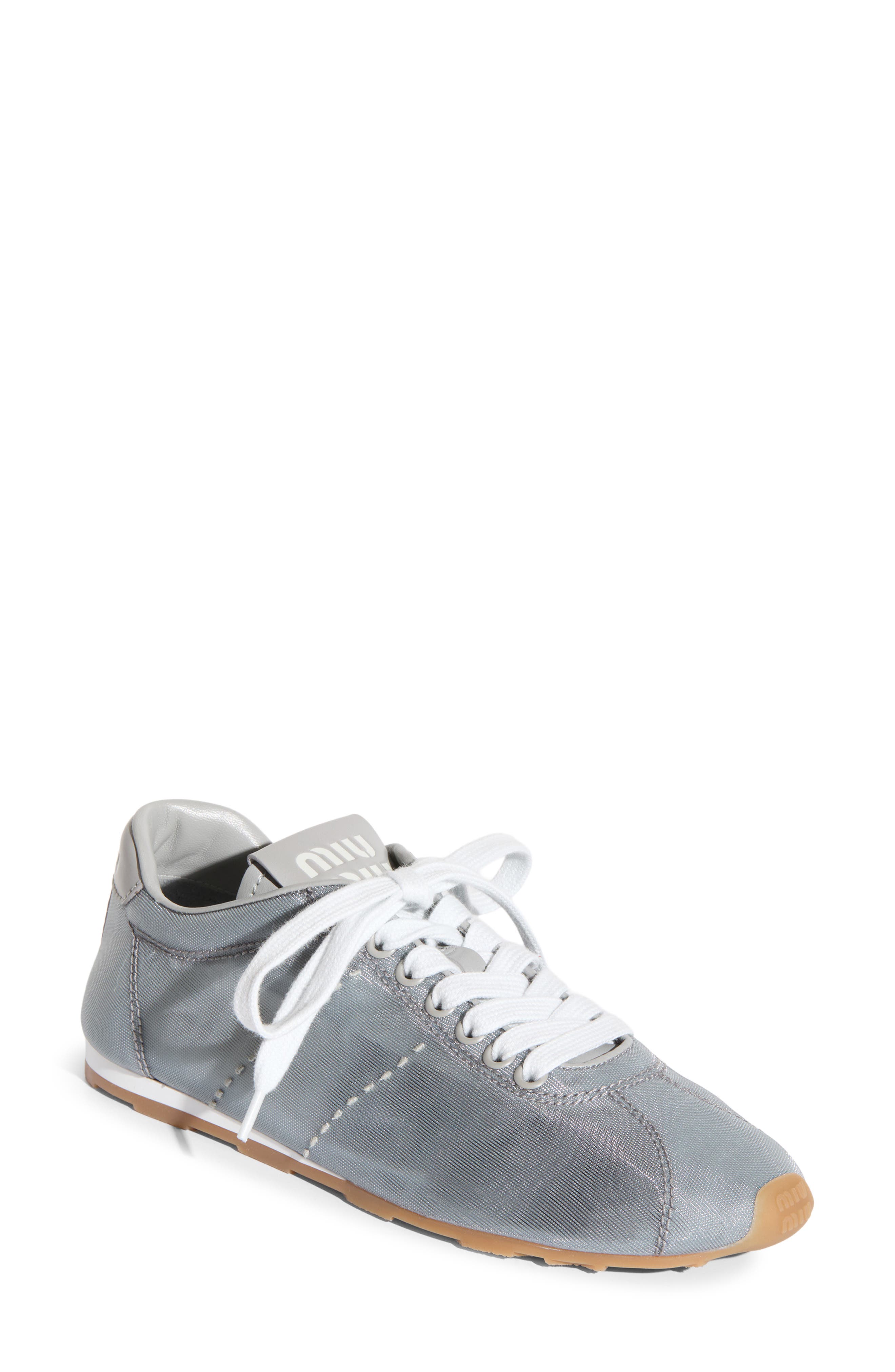 Miu Miu Plume Mesh Sneaker, Main, color, 