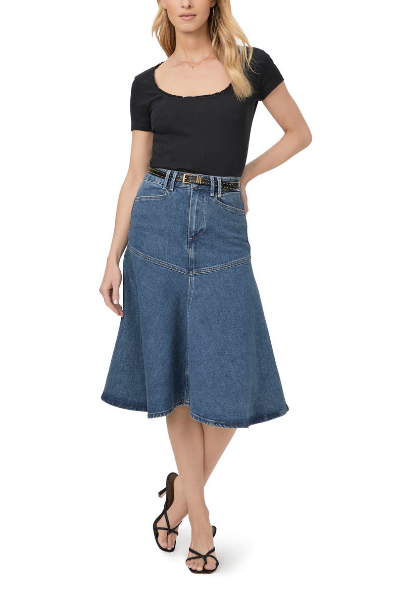 Alice A-Line Denim Skirt, Alternate, color, KOLDEN