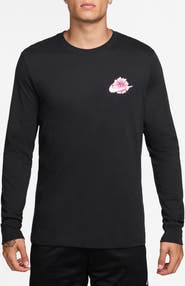 Nike Abstract Paint Long Sleeve Graphic T-Shirt