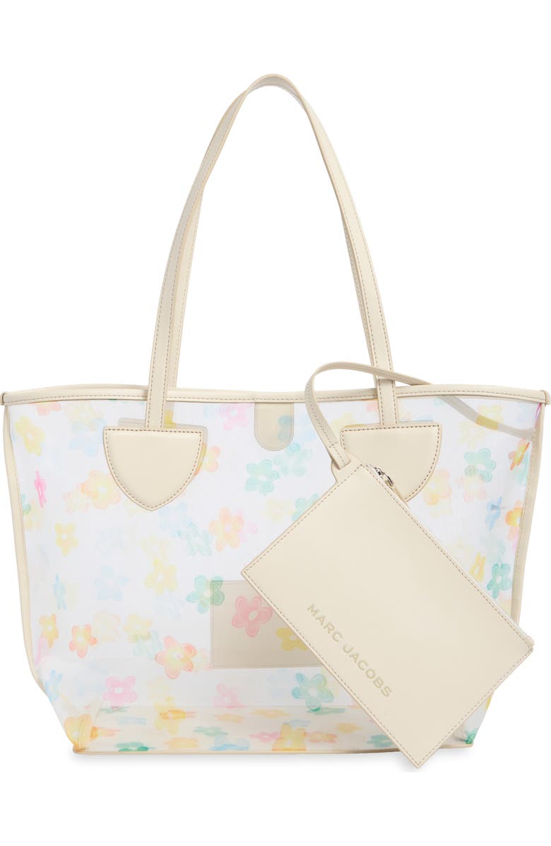 Marc Jacobs Print Tote with Pouch, Alternate, color, White Multi