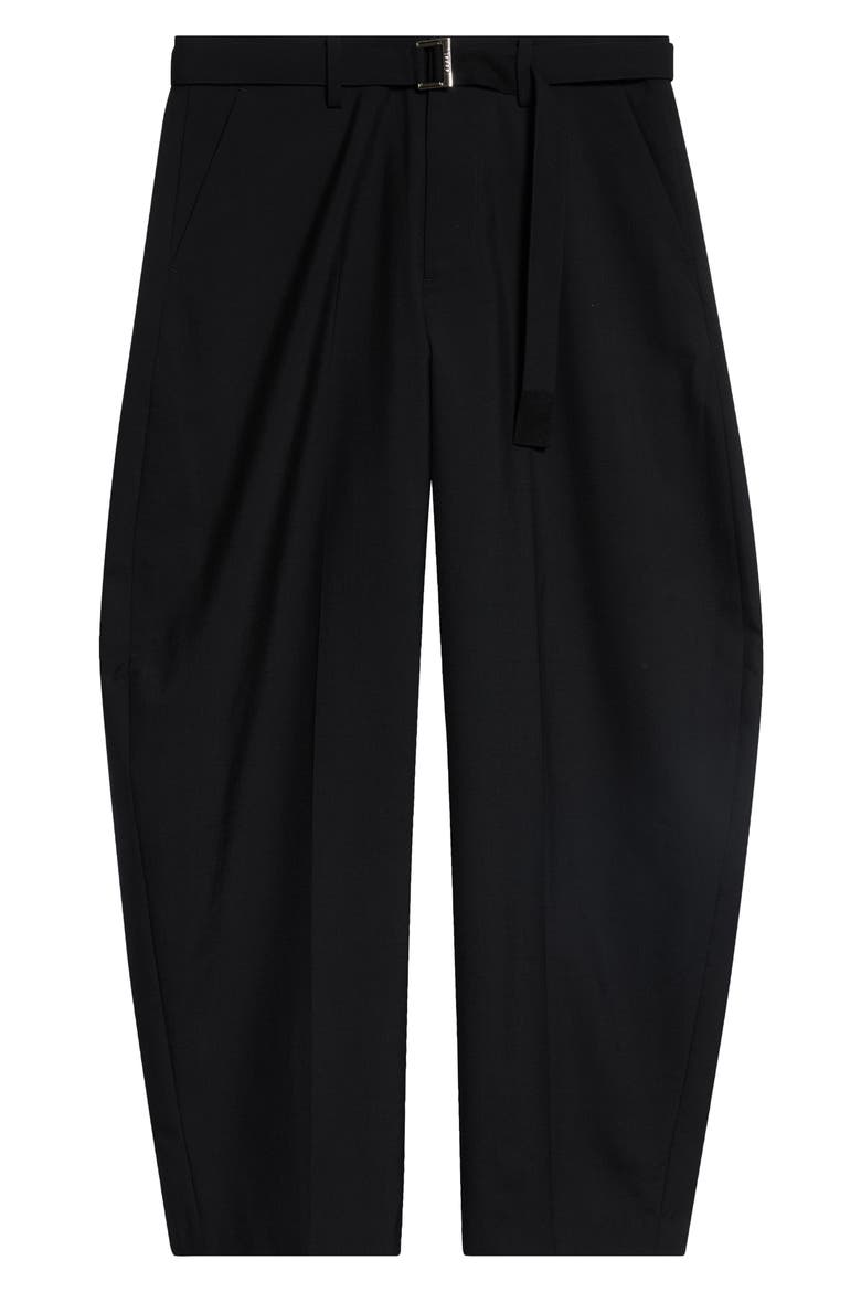Barrel Leg Suiting Pants, Main, color, BLACK
