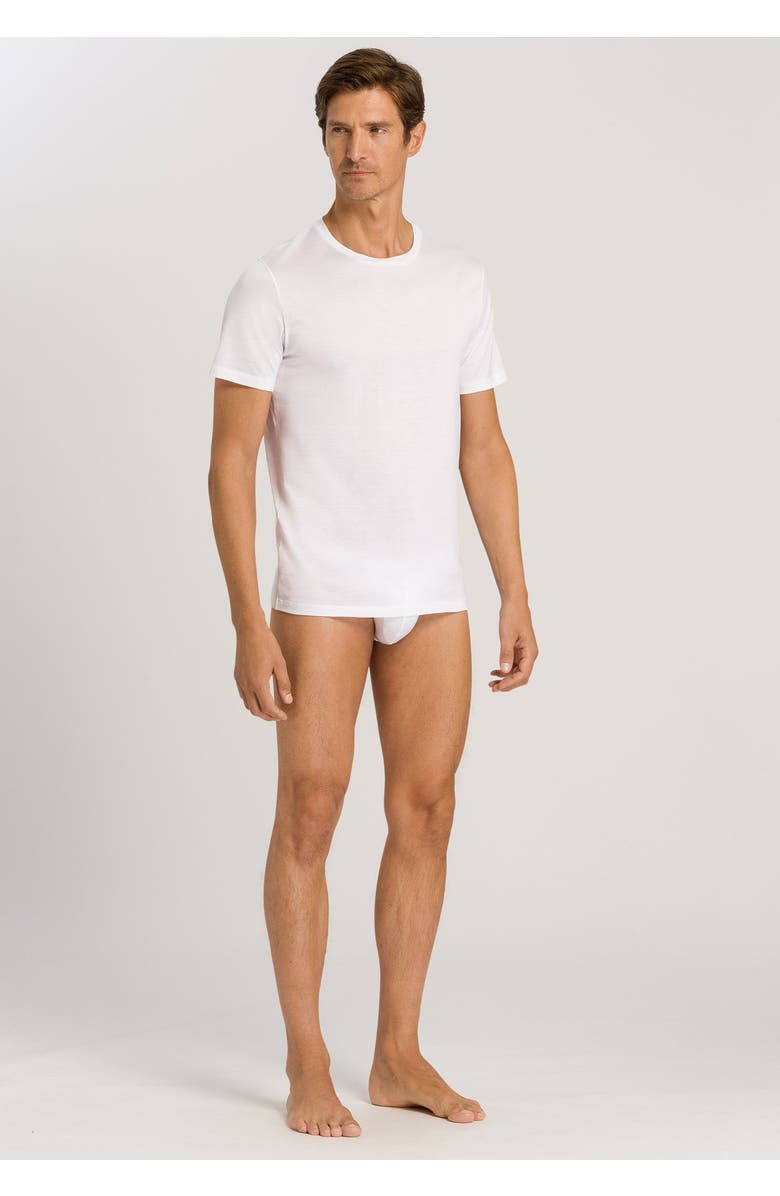 Hanro Cotton Sporty Cotton Bikini Brief, Alternate, color, White