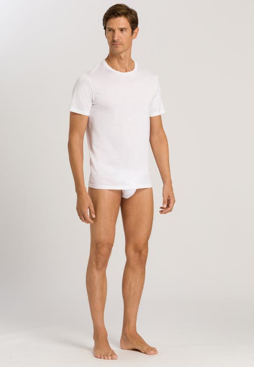 Hanro Cotton Sporty Cotton Bikini Brief In White