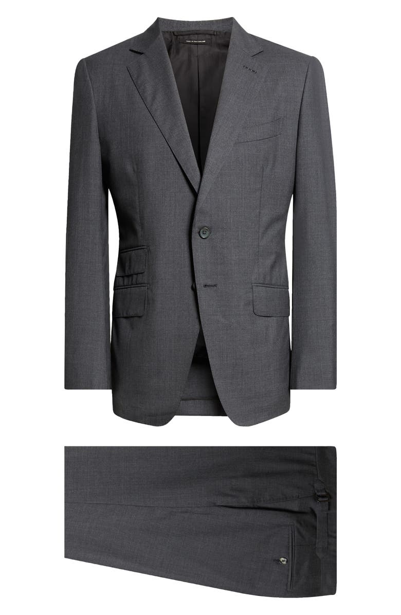 TOM FORD O'Connor Wool Plain Weave Suit, Main, color, Tay Graphite