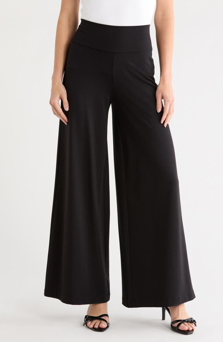 JASON WU High Waist Wide Leg Pants, Main, color, Black