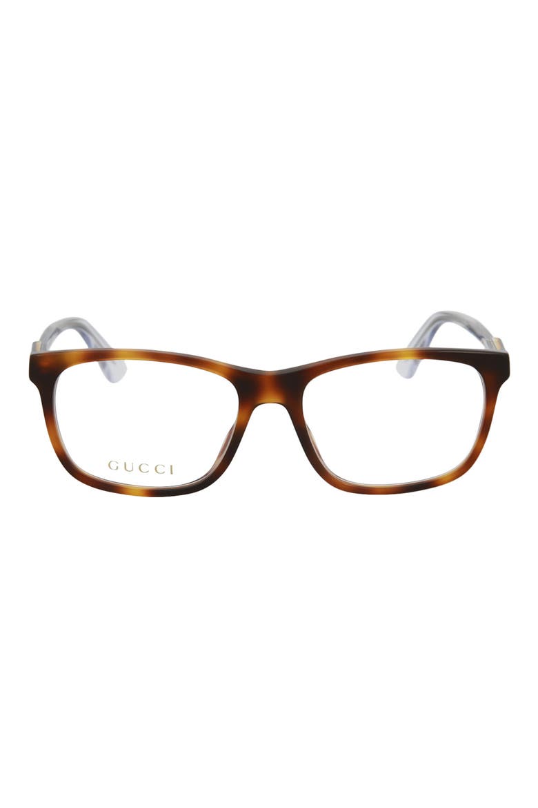 53mm Square Core Optical Frames, Main, color, HAVANA HAVANA TRANSPARENT