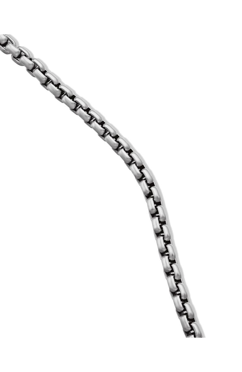 David Yurman Box Chain Slider Necklace in Sterling Silver, 2.7mm, Alternate, color, 