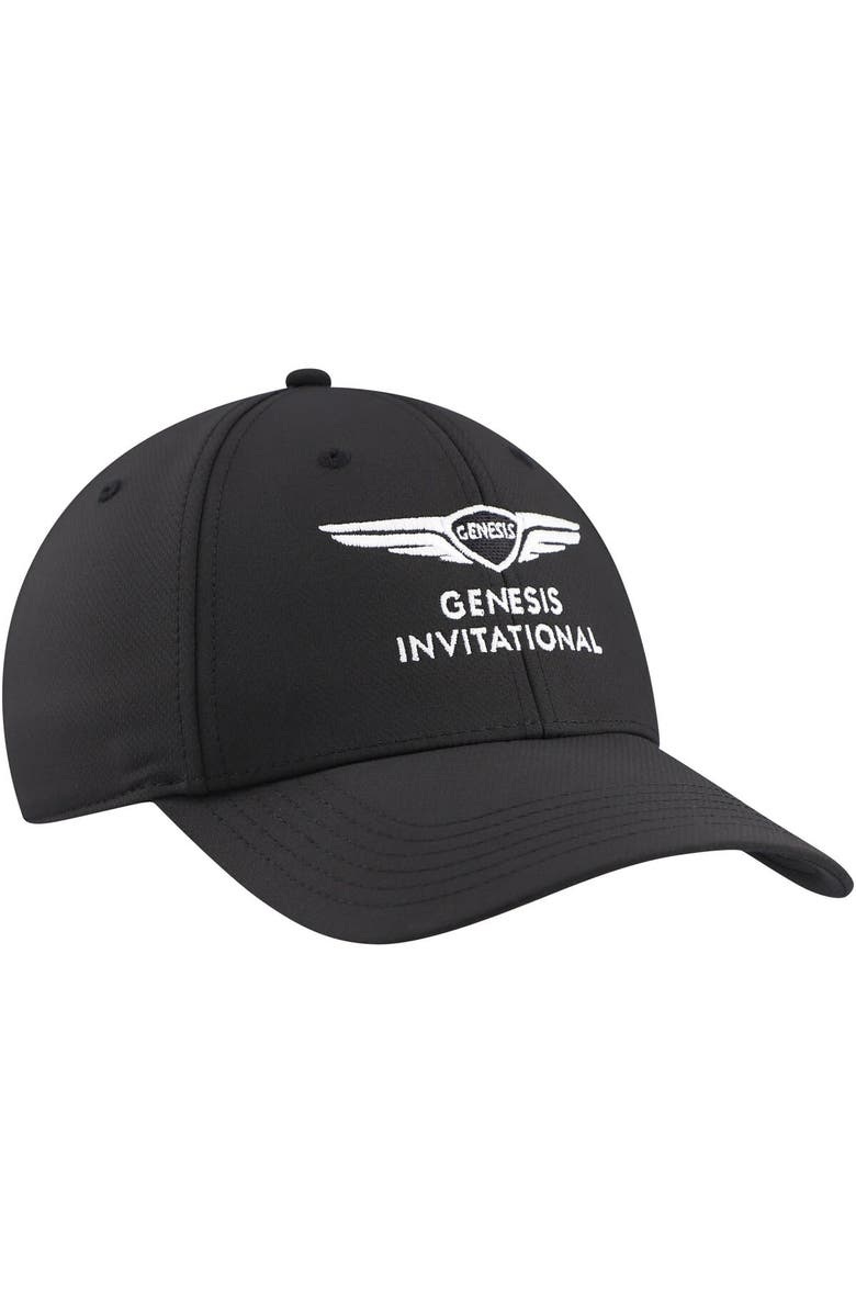 AHEAD Men's Ahead Black Genesis Invitational Stratus Structured Ultimate Fit Adjustable Hat, Alternate, color, Black