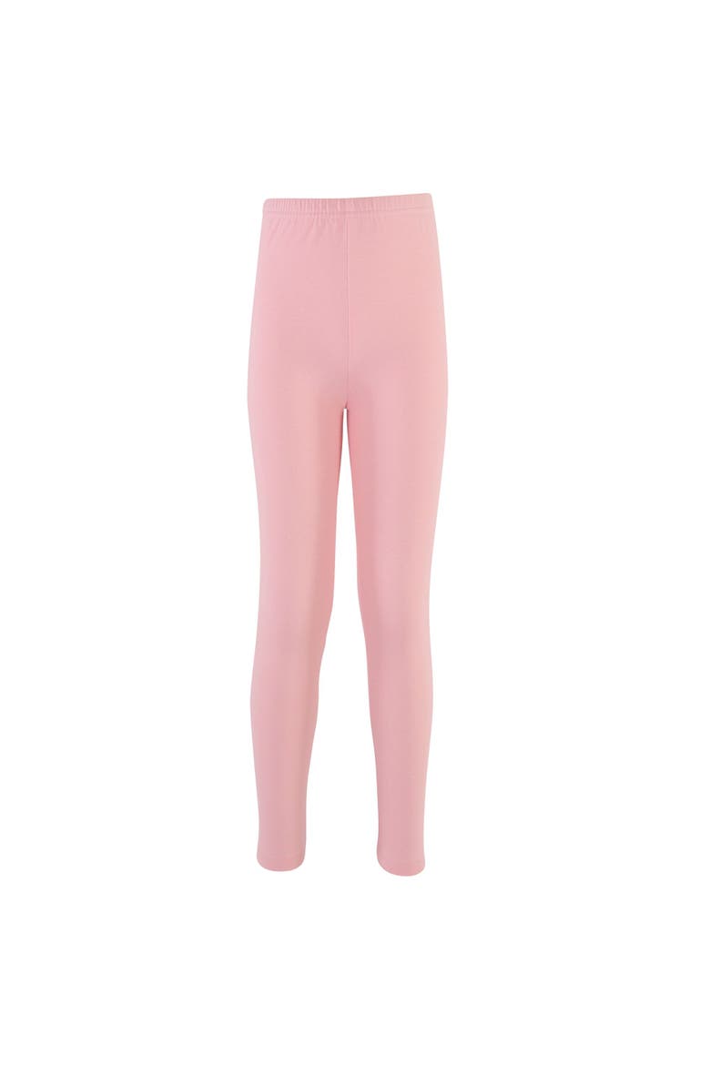 Organic Cotton Leggings for Young Ladies, Alternate, color, Solid Pink Burgundy