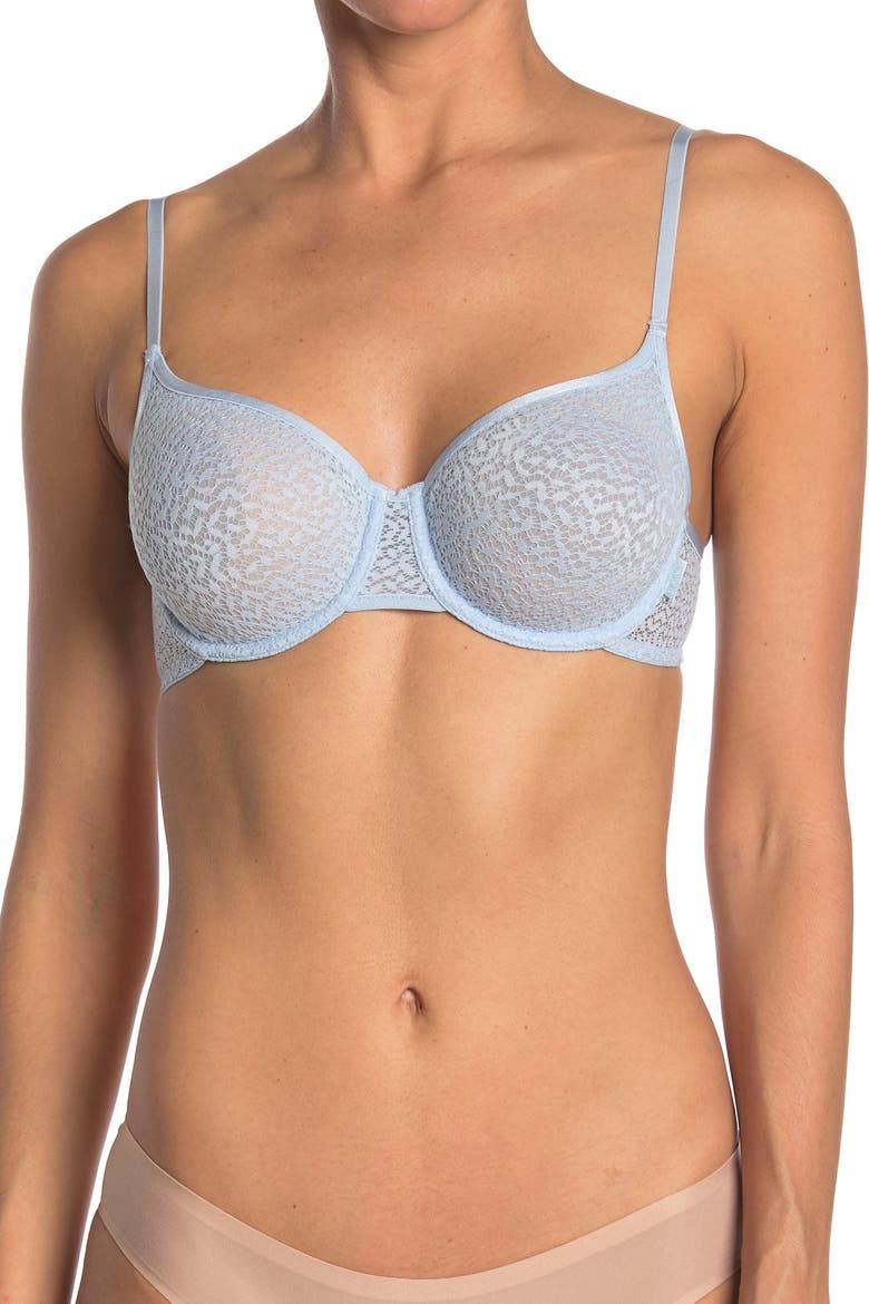 Modern Lace Unlined Demi Bra, Main, color, SKY