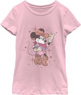 Minnie Mouse Girl's Minnie Mouse Cowgirl Sweeheart Graphic T-Shirt
