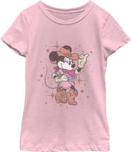 Minnie Mouse Girls' Cowgirl Sweeheart Graphic Short Sleeve T-Shirt