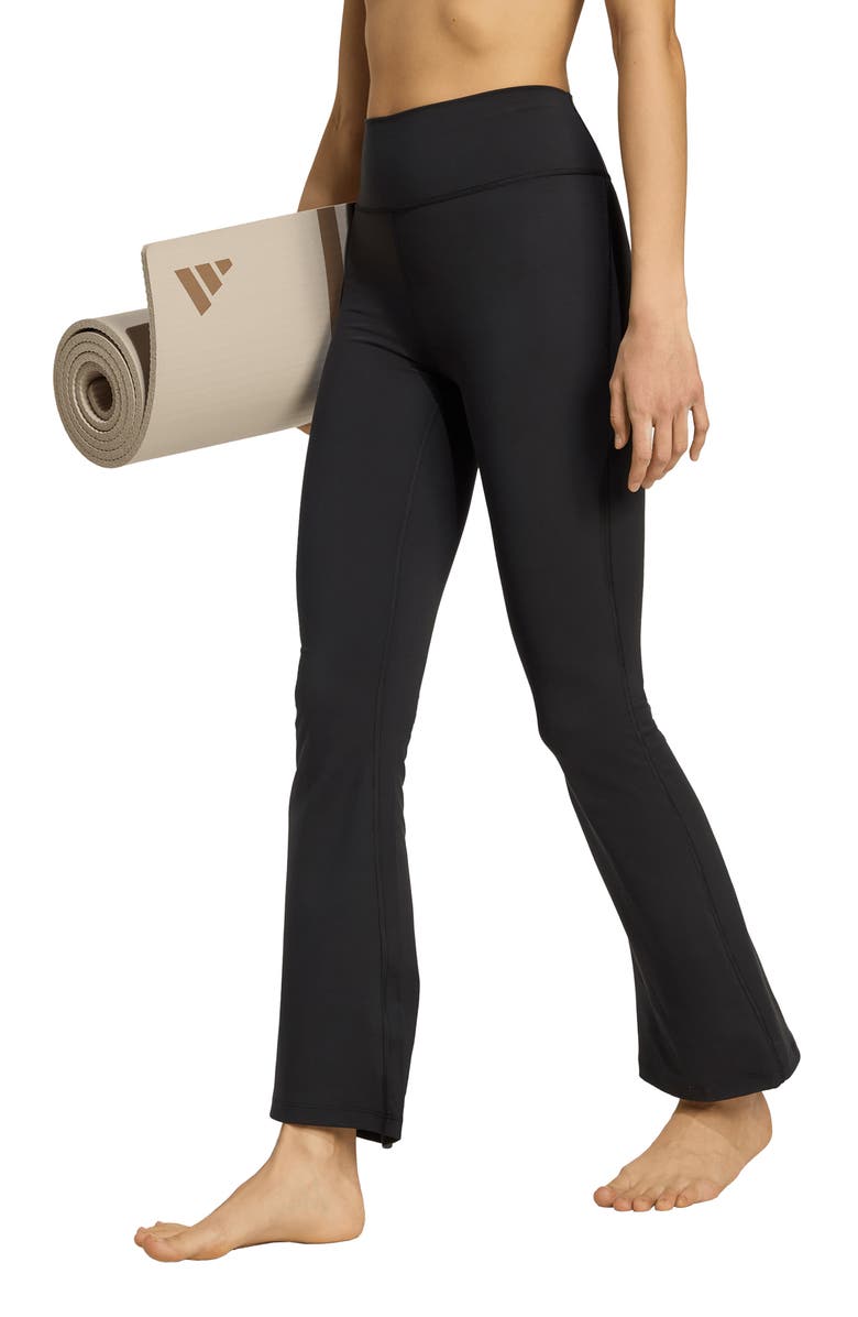 adidas AllMe Essential Flare Leggings, Main, color, Black/ Black