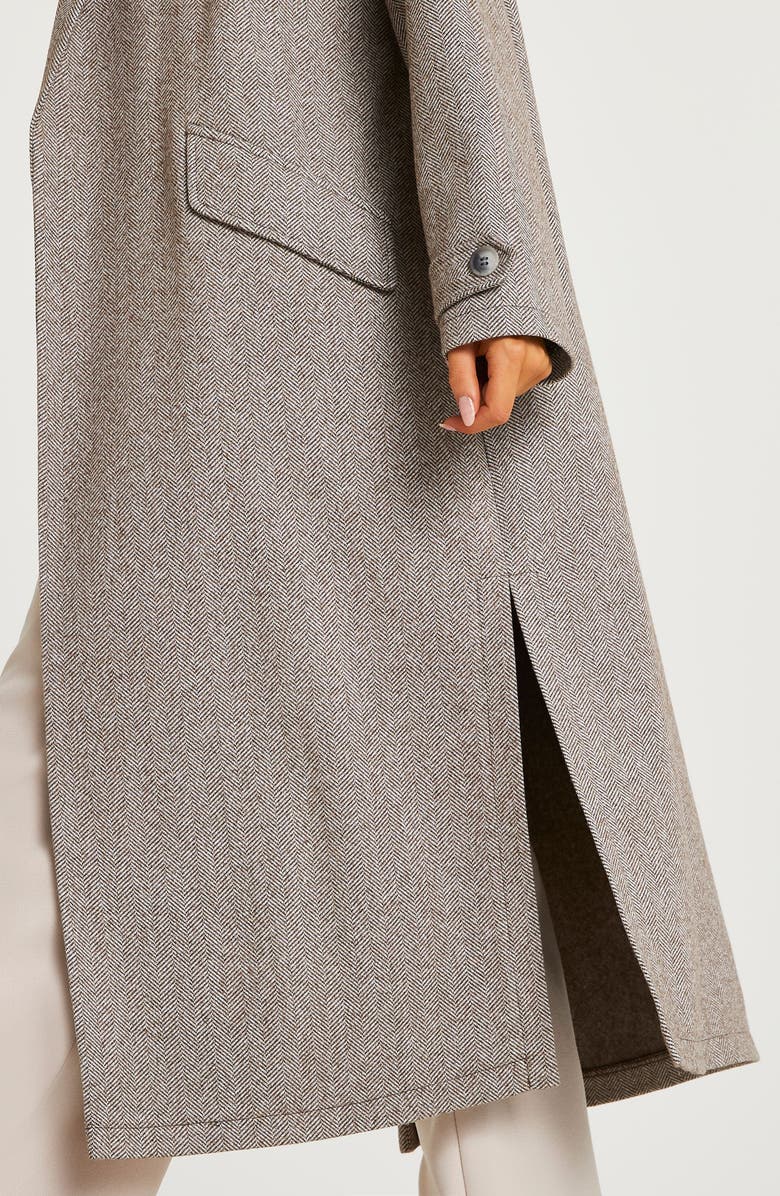 River Island Jersey Open Front Duster, Alternate, color, Light Grey