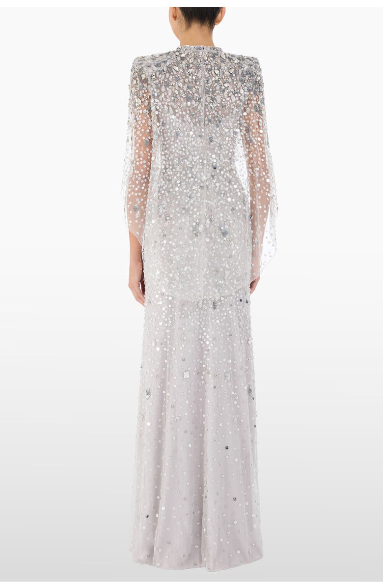 Jenny Packham Gracie Embellished Dress, Alternate, color, Ammonite