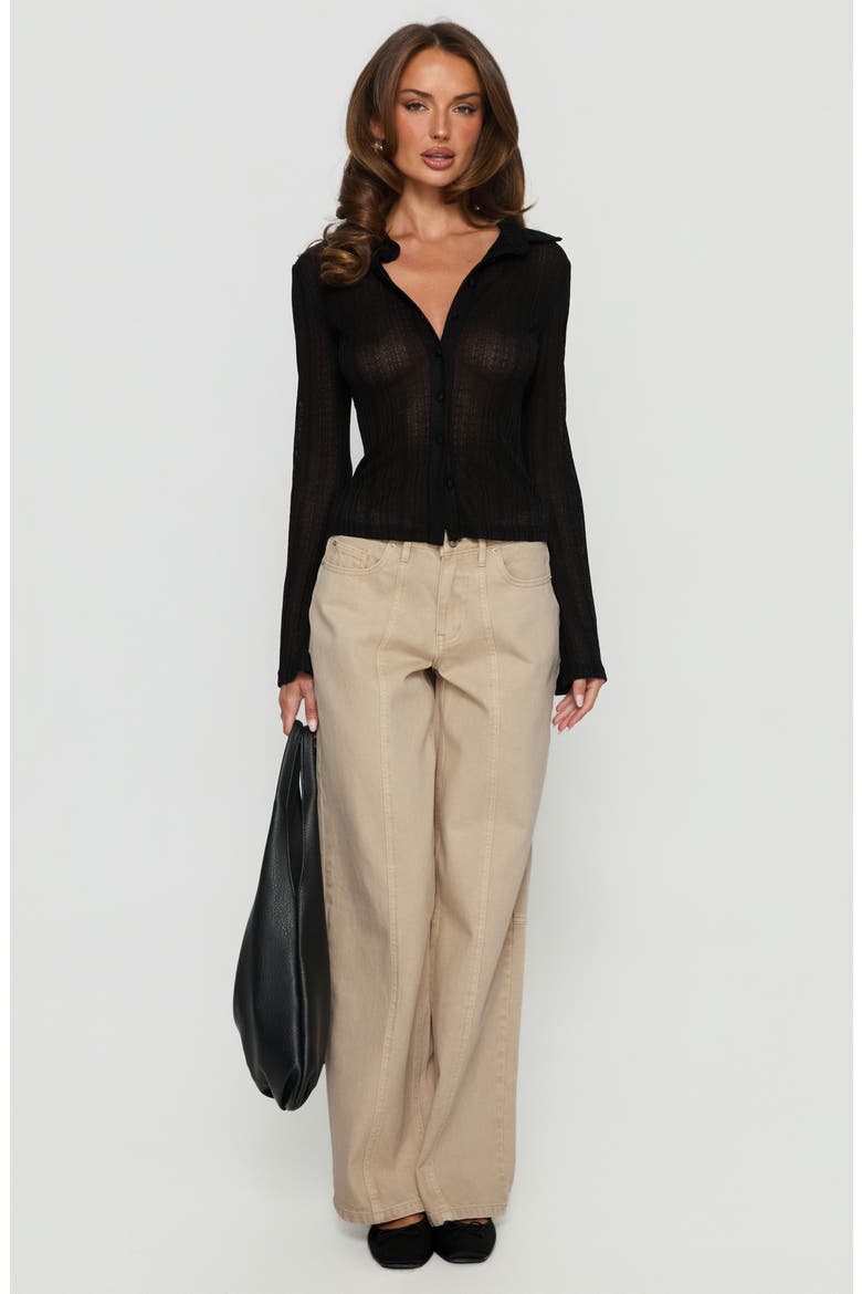 When You Sleep Crop Cardigan, Alternate, color, BLACK