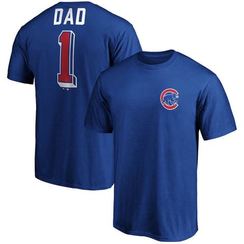 Men's Fanatics Branded Royal Chicago Cubs Number One Dad Team T-Shirt