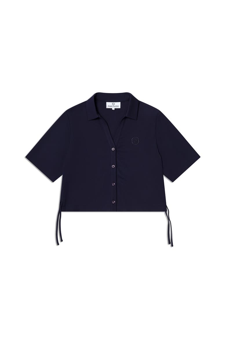 Mattea Cabana Shirt, Alternate, color, MARITIME BLUE