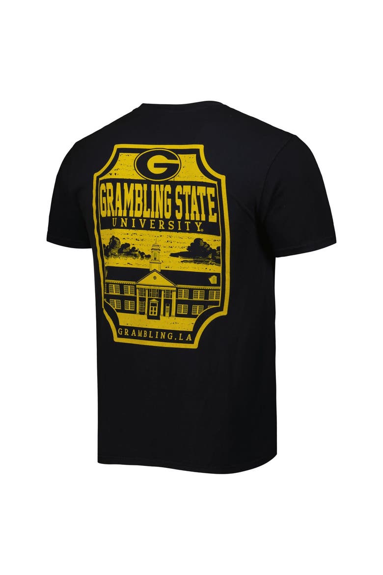 Men's Black Grambling Tigers Logo Campus Icon T-Shirt, Alternate, color, Black