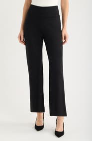 AK ANNE KLEIN High Waist Pull-On Wide Waistband Trousers
