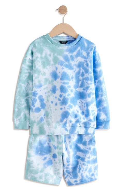 Kids' Tie Dye Cotton Sweatshirt & Shorts Set (Little Kid & Big Kid)