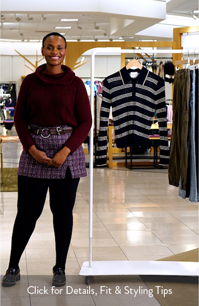 Hermia Stripe Merino Wool Polo Sweater, sales video thumbnail